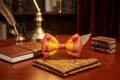 The Crimson Gold Crown Bow`