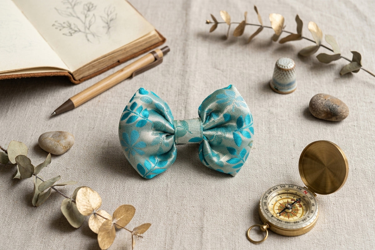 The Aqua Botanical Bow