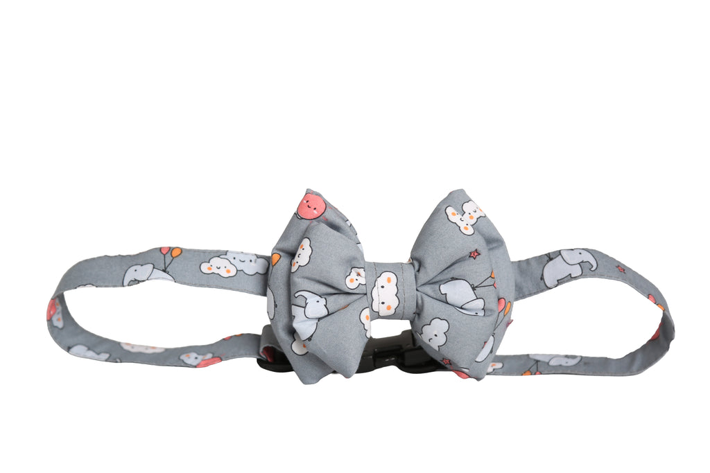 The Happy Clouds Bow & Collar Set