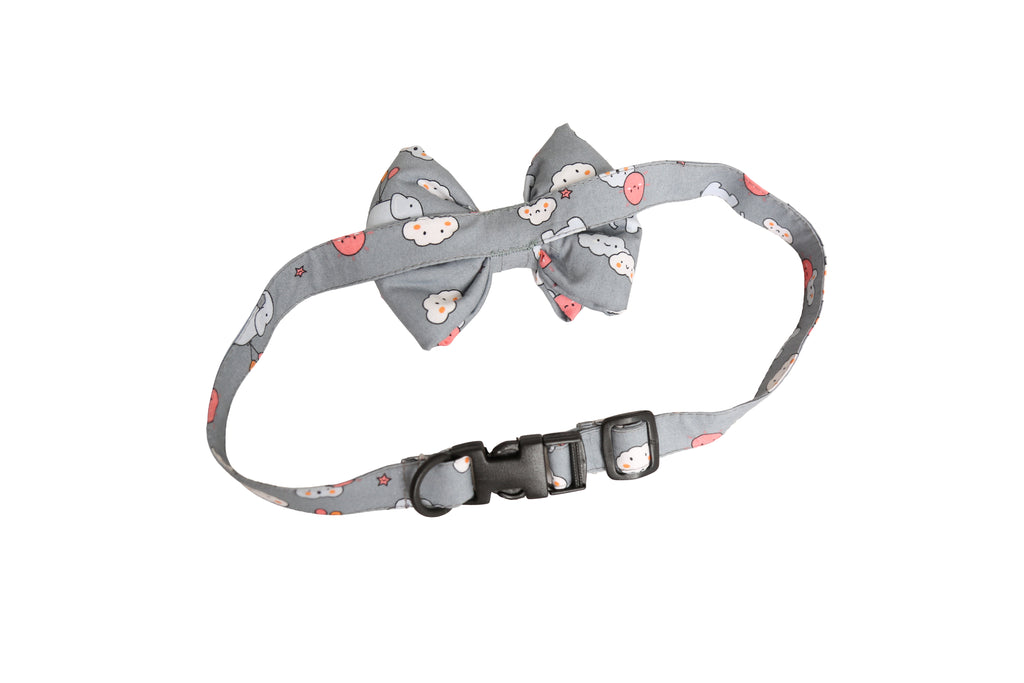 The Happy Clouds Bow & Collar Set