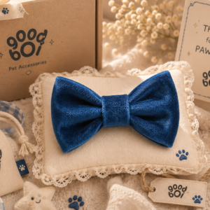 The Royal Velvet Blue Bow