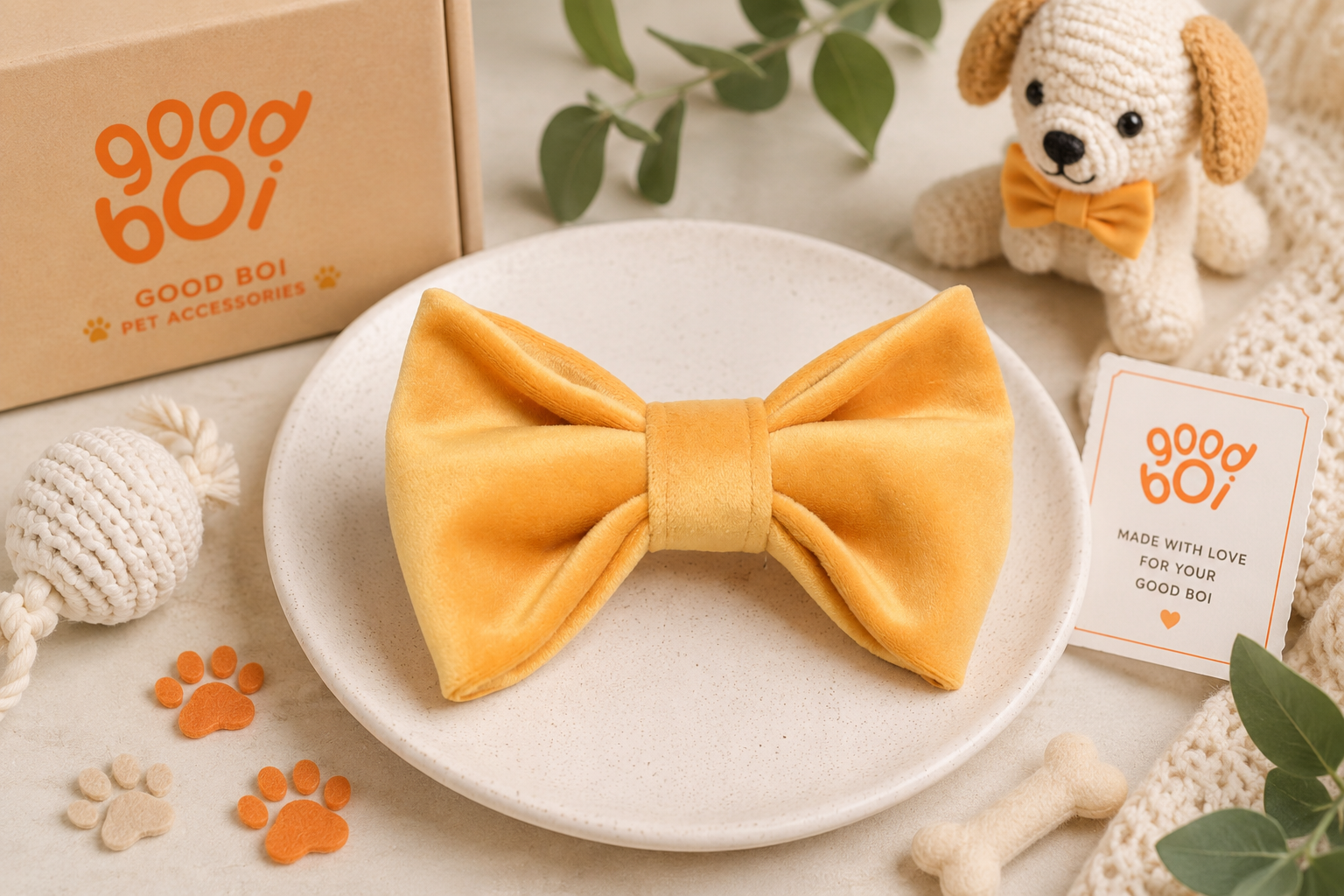 The Golden Honey Velvet Bow